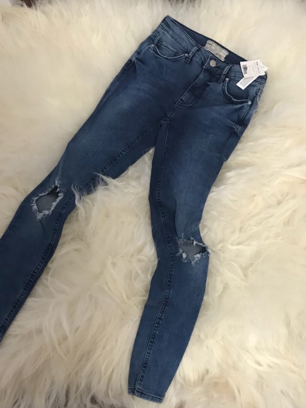 We the Free by Free People High Waist Skinny Jeans 0297 - Picture 4 of 5